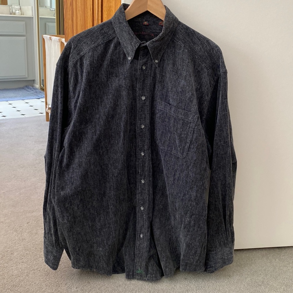 Narrow wale corduroy long sleeve shirt